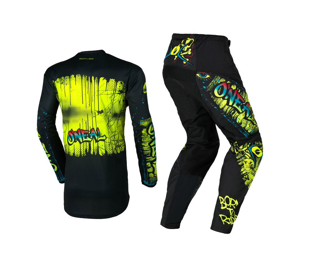 O'Neal 2026 Youth Element Rancid Black/Neon Jersey Pant Combo