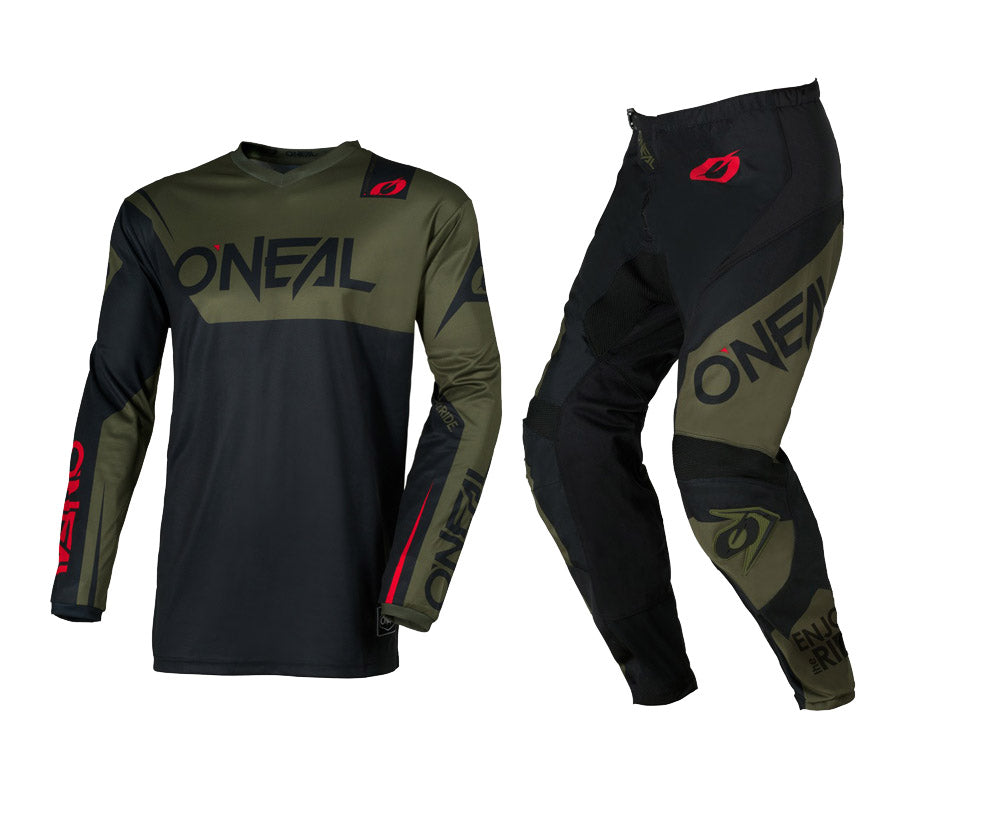 O'Neal 2026 Element Racewear Black/Olive Jersey Pant Combo