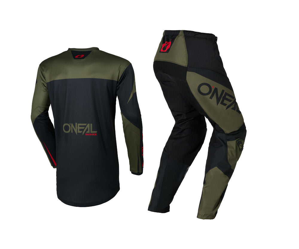 O'Neal 2026 Element Racewear Black/Olive Jersey Pant Combo