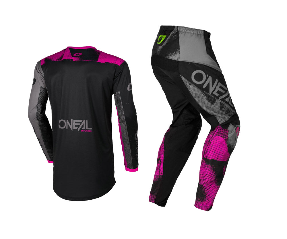 O'Neal 2026 Youth GIrls Element Roller Black/Pink Jersey Pant Combo