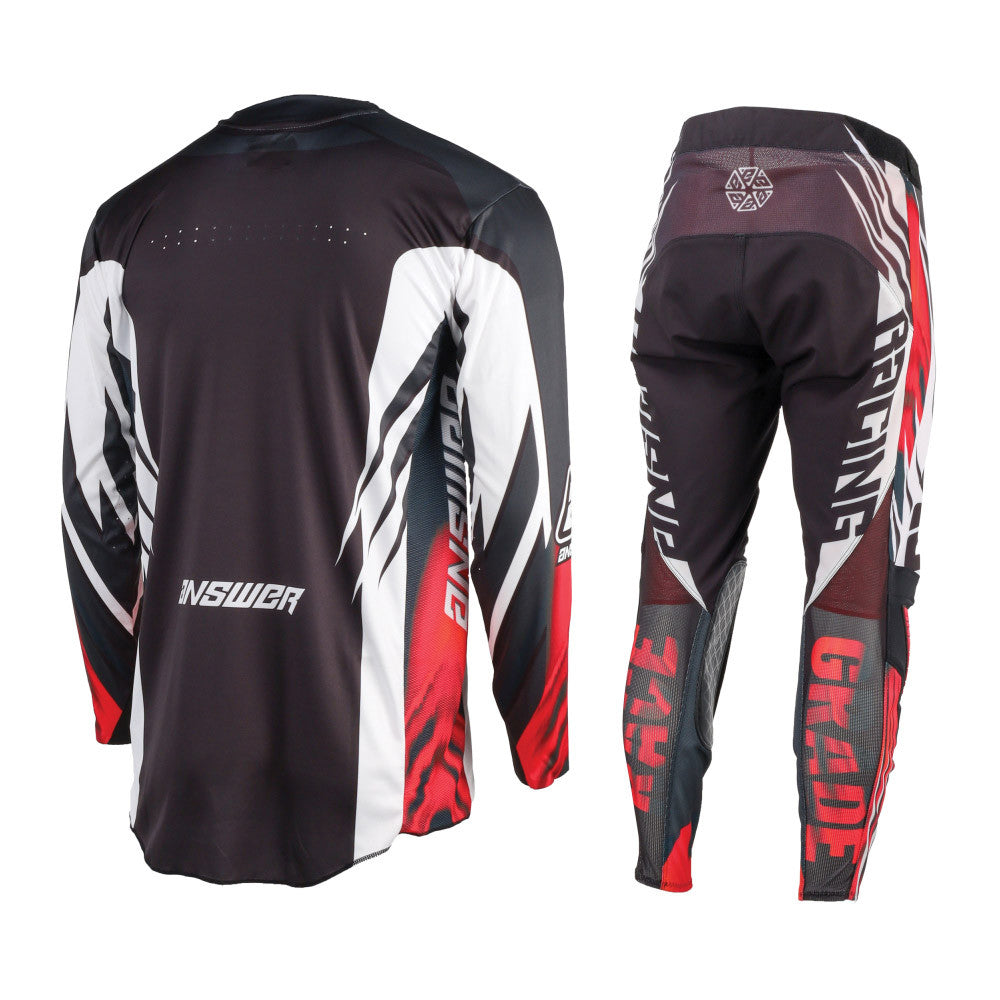 Answer Racing 2025 Youth Elite Xotic Jersey Pant Combo Crimson/Black