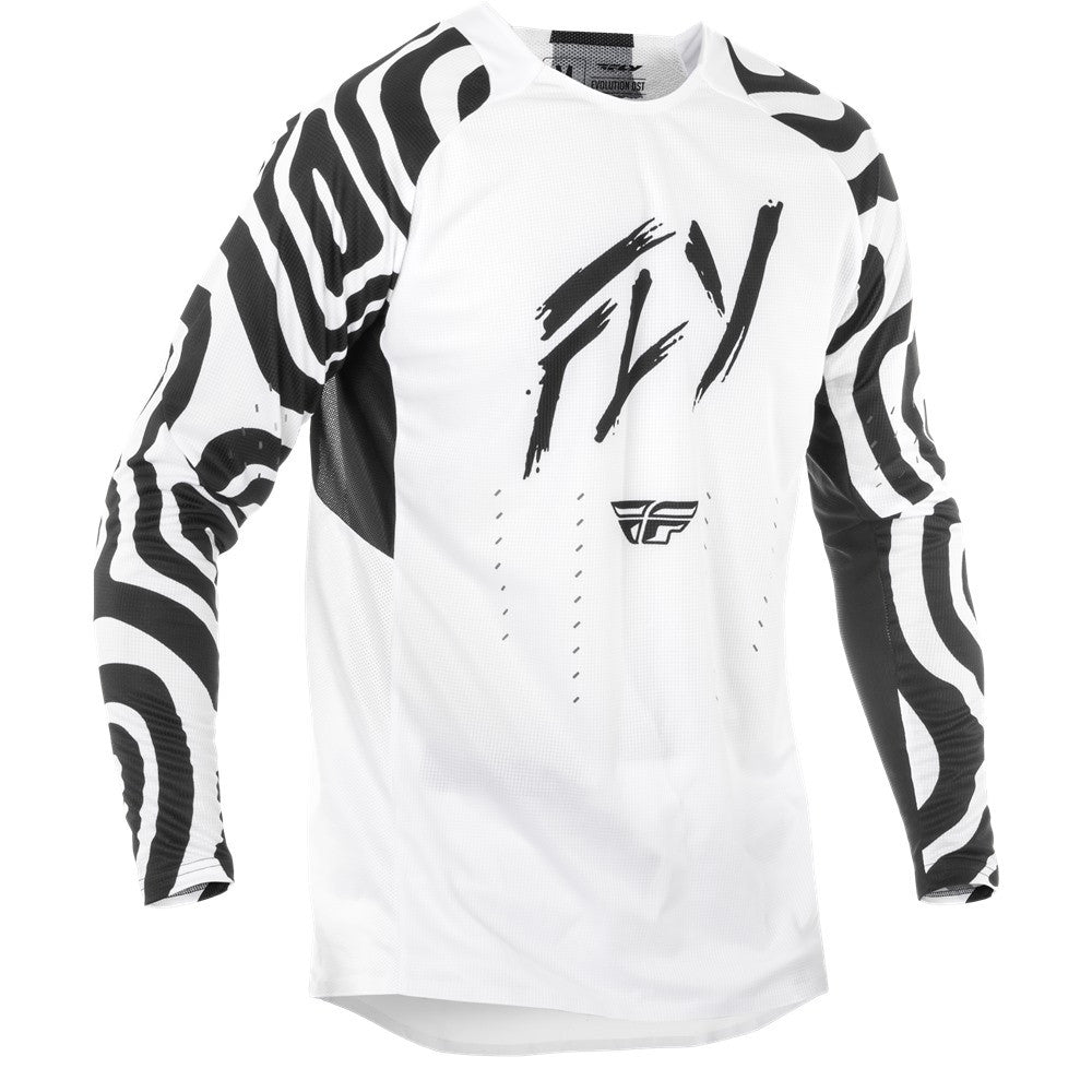 FLY Racing 2025 Evolution DST Abyss Jersey Pant Combo White/Black