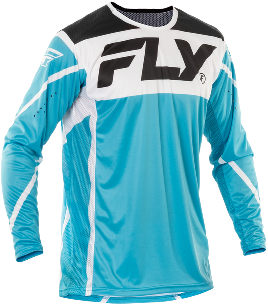 FLY Racing 2025 Youth Lite Jersey Blue/White/Black Youth X-Large