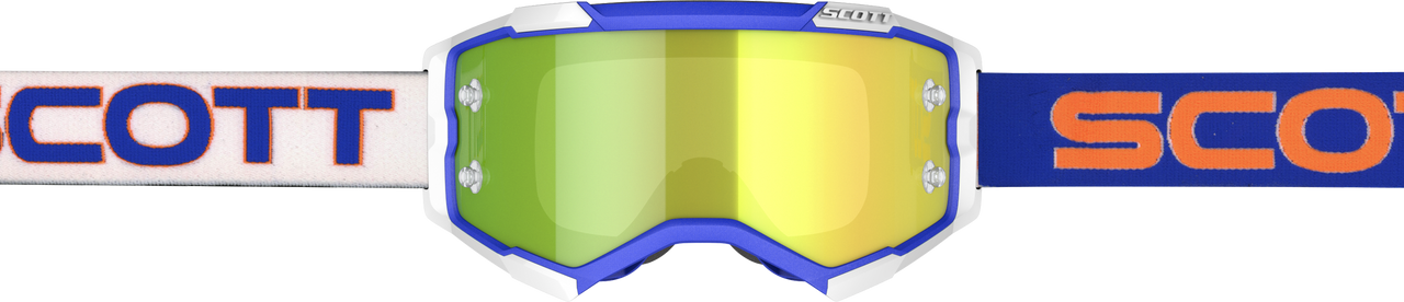 SCOTT - 272828-1029289 - FURY GOGGLE RETRO WHITE/BLUE YELLOW CHROME WORKS