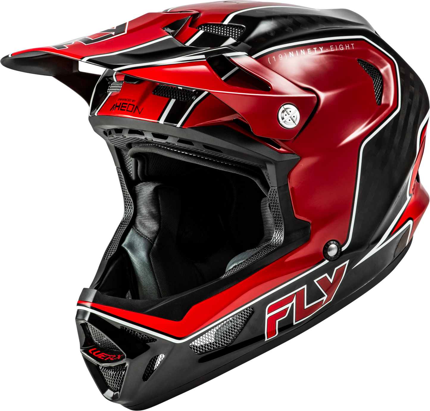FLY Racing 2026 Werx-R Flow Carbon Helmet Black Carbon/Red