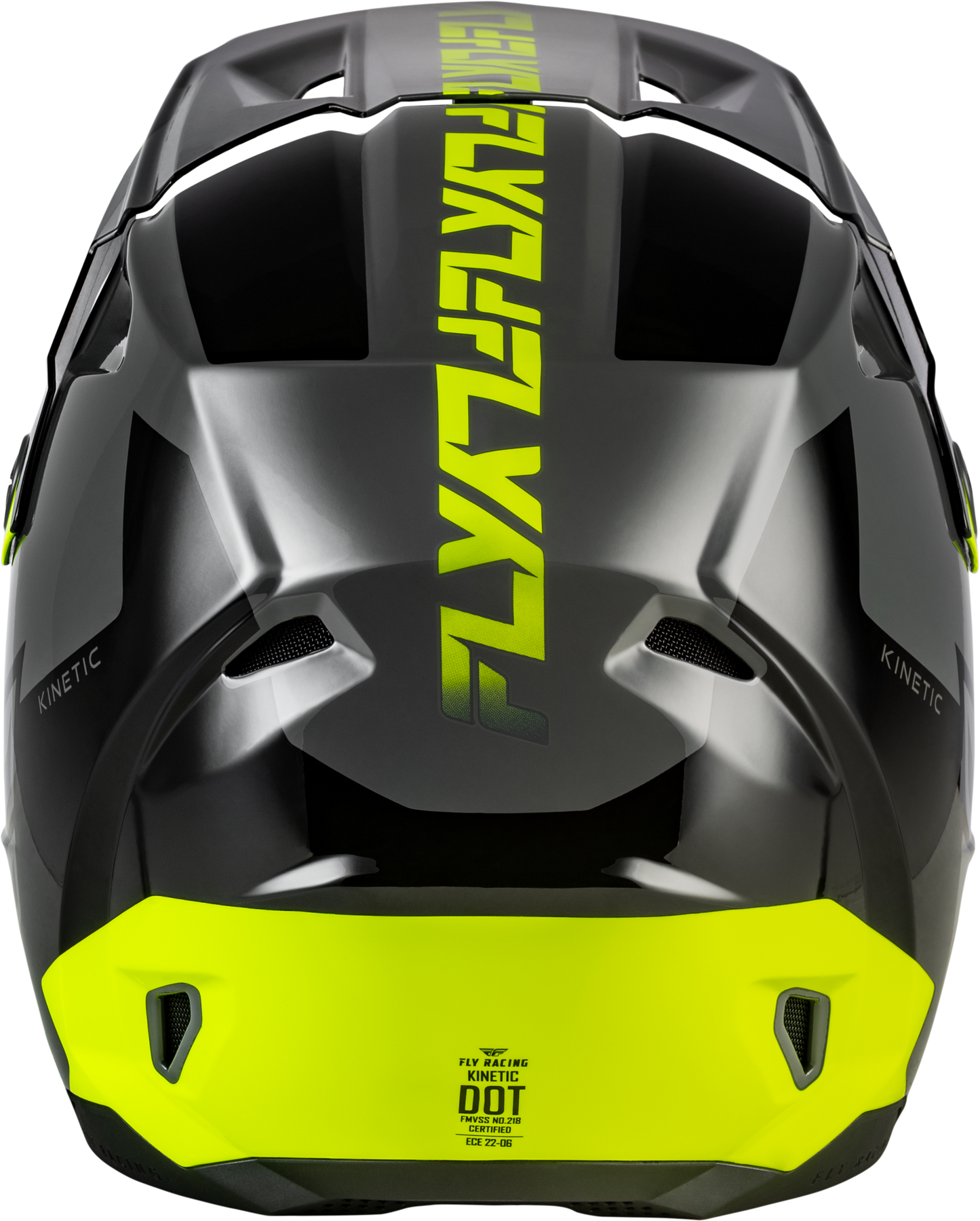 FLY Racing 2026 Kinetic Crest Helmet Grey/Black/Hi-Vis