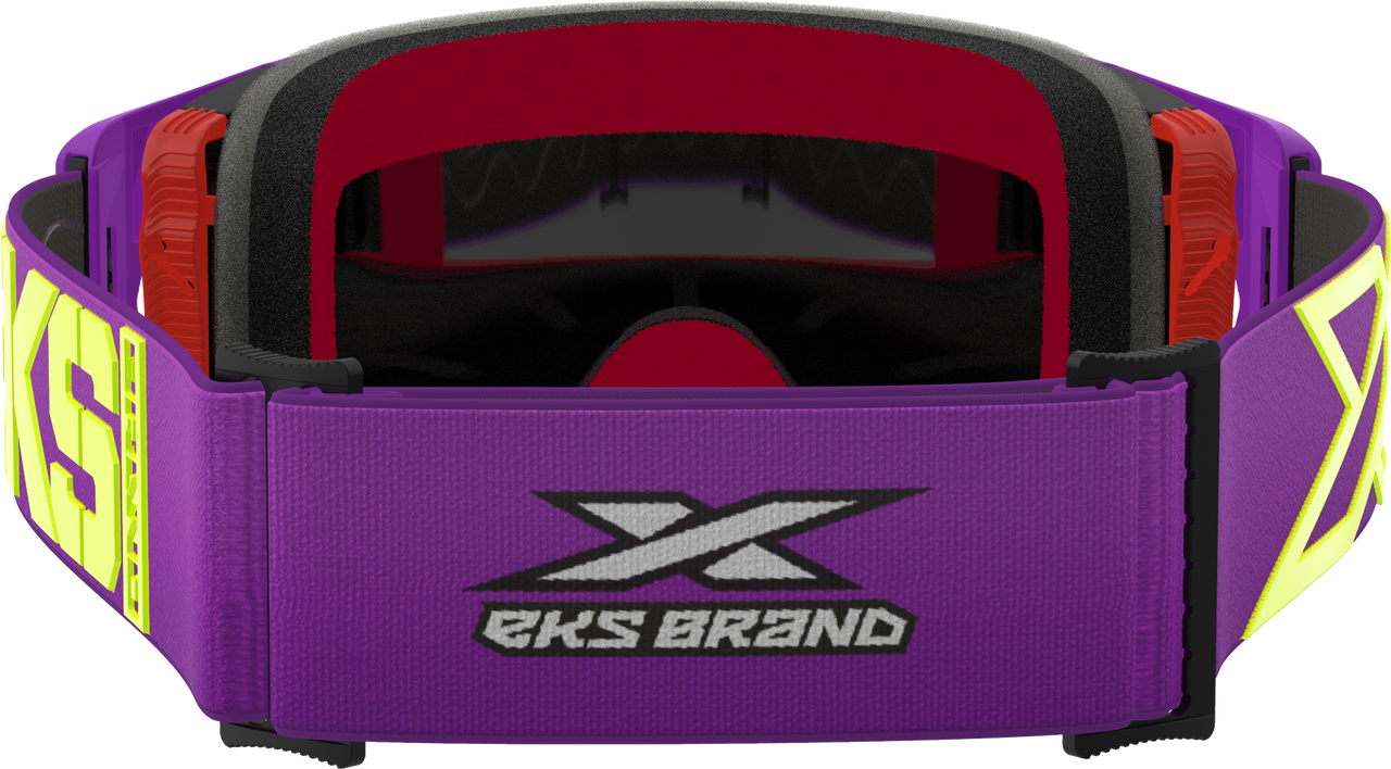 EKS BRAND - 067-12050 - LUCID CALIBER GOGGLE PURPLE GOLD MIRROR LENS