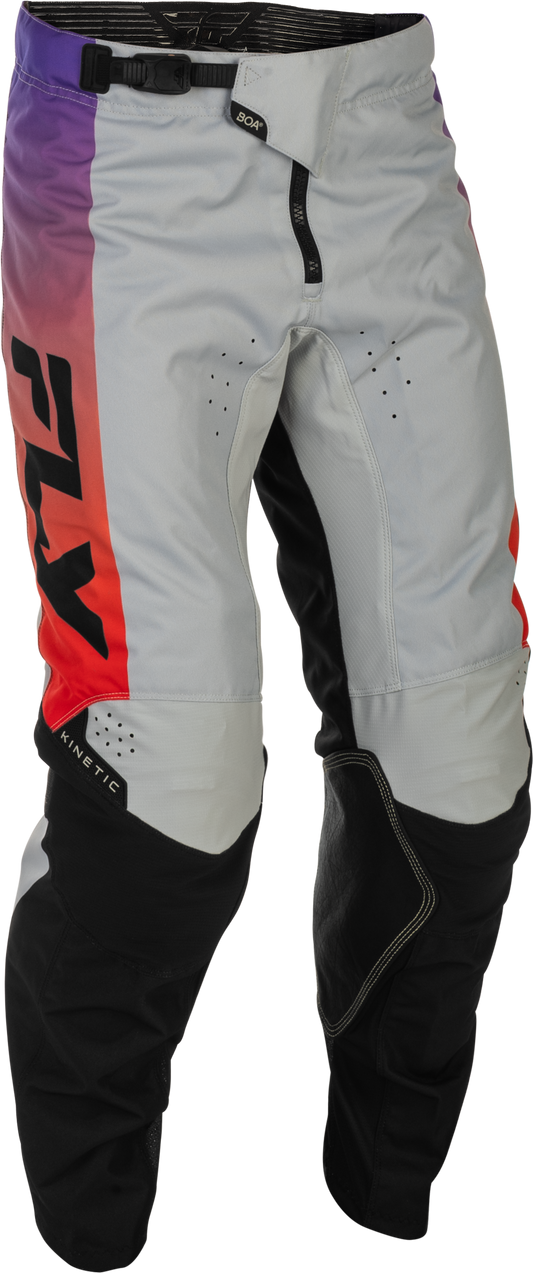 FLY Racing 2026 Kinetic Pant Grey/Red/Purple/Black