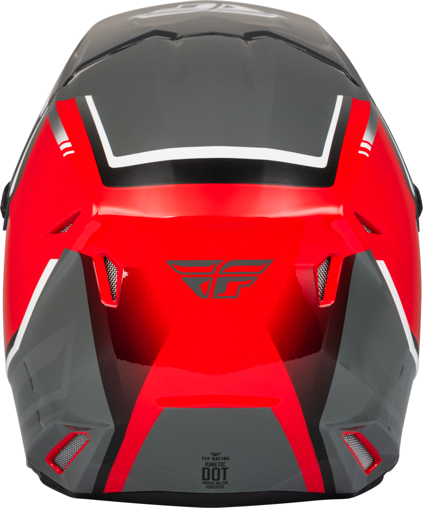 FLY Racing 2023 Youth Kinetic Vision Offroad Helmet Red/Grey