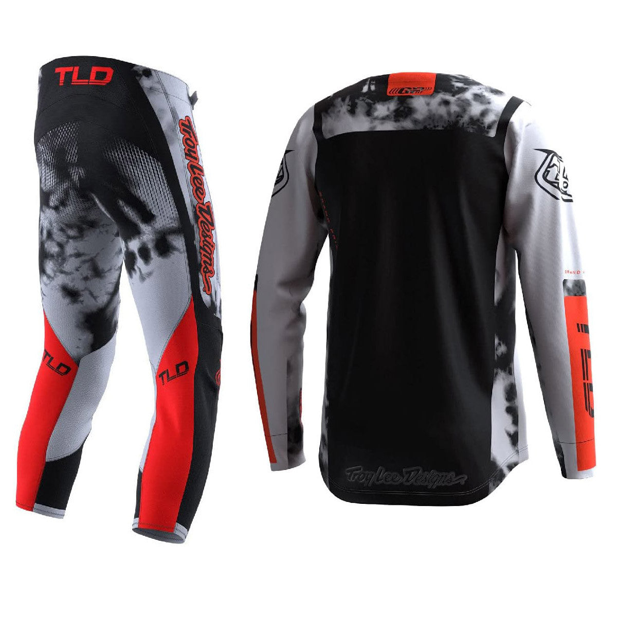 Troy Lee Designs 2023 Youth GP Jersey Pant Combo Astro Light Gray/Orange