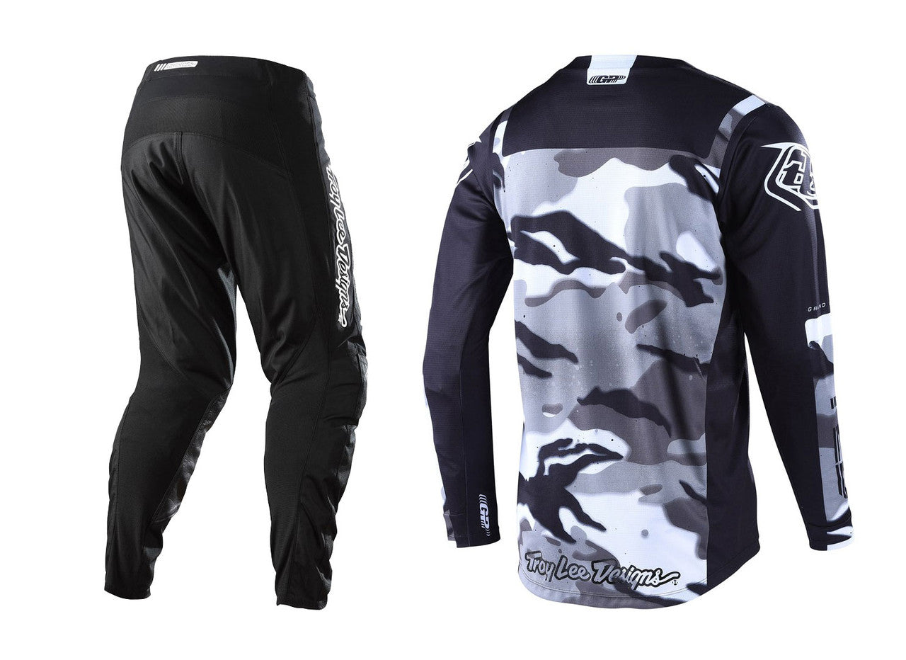 Troy Lee Designs 2023 GP Brazen Camo Jersey Mono Pant Combo - Gray