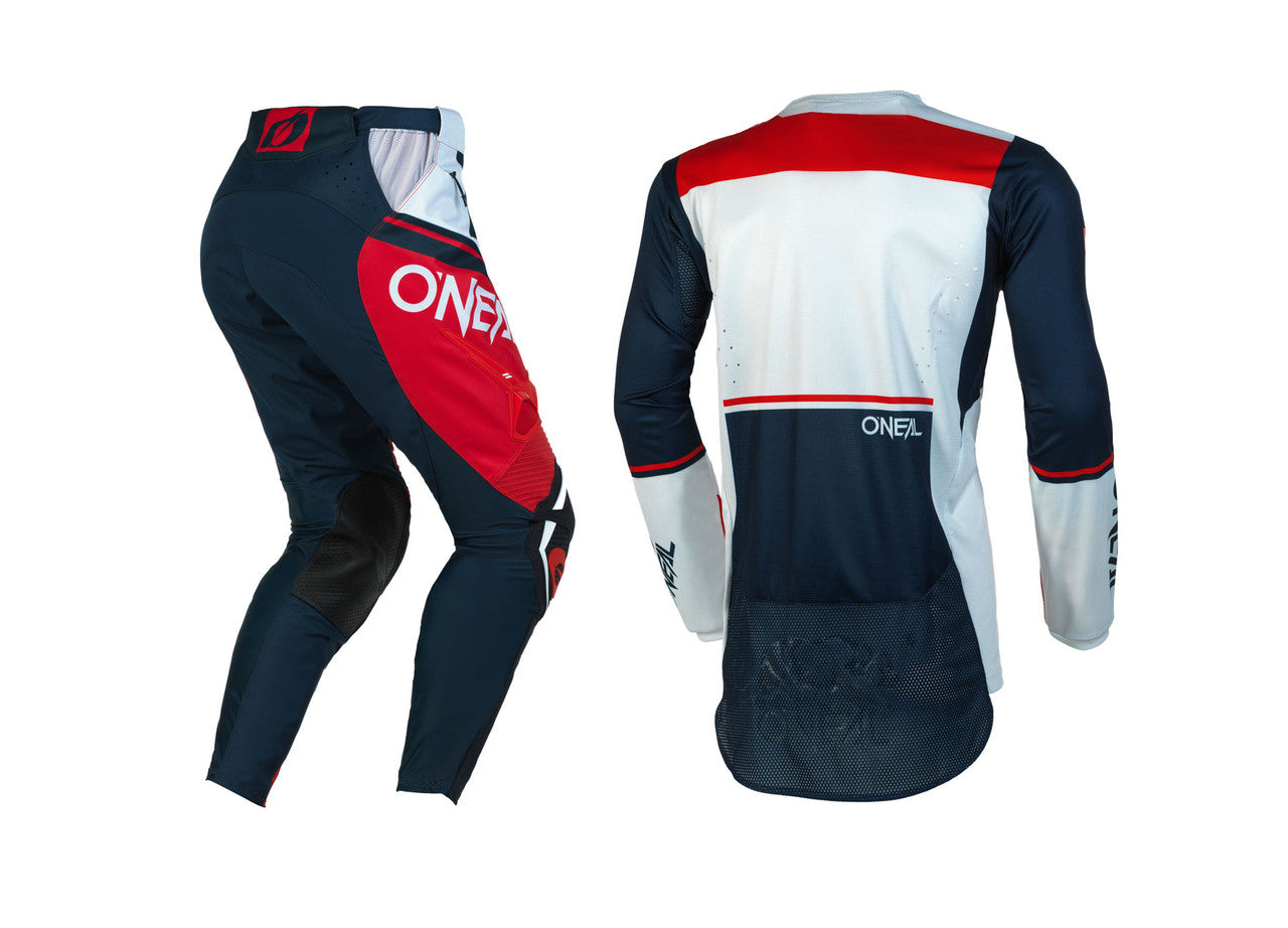 O'NEAL 2023 Hardwear Flow Jersey Pant Combo Blue/White/Red