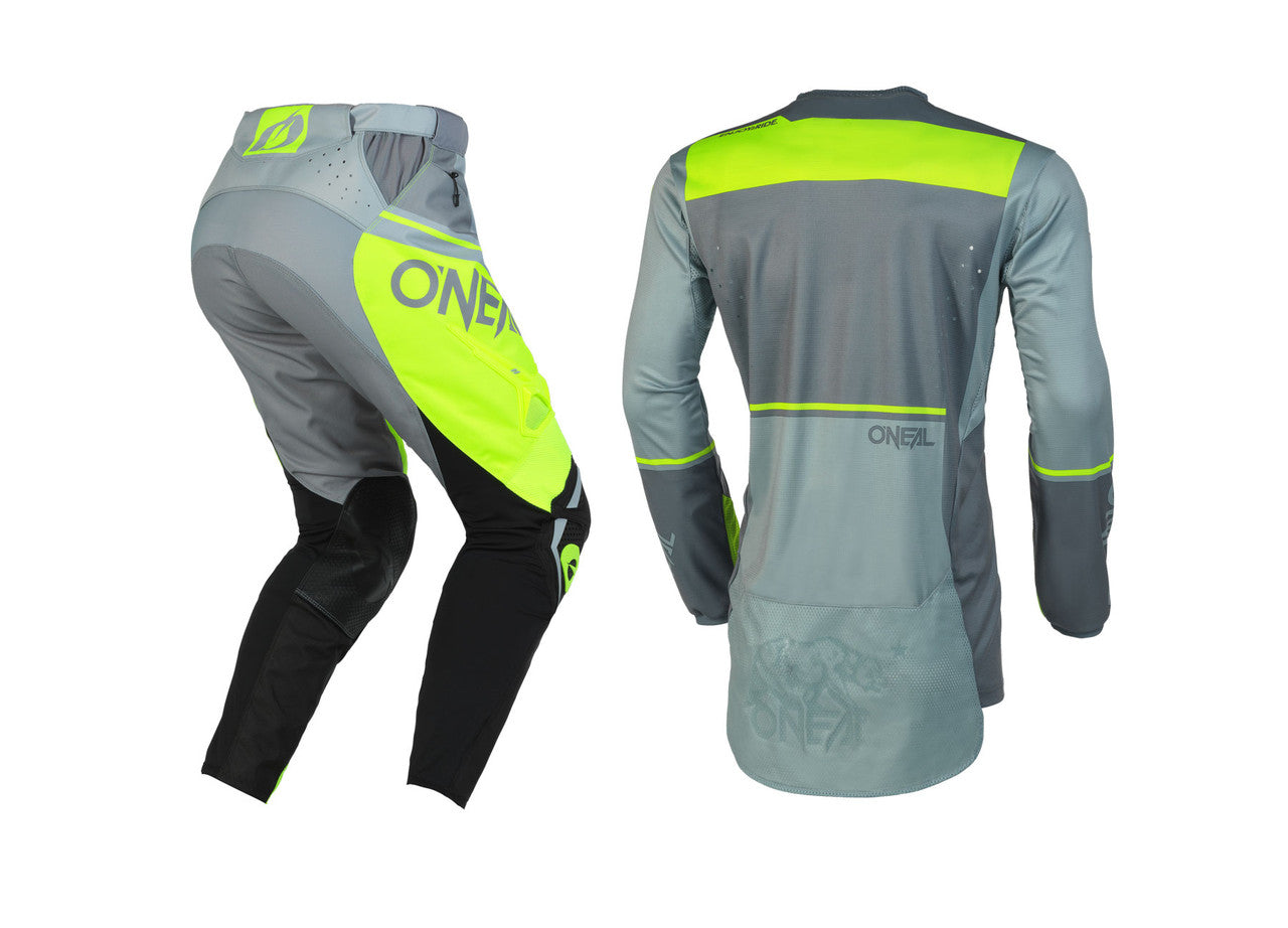 O'NEAL 2023 Hardwear Flow Jersey Pant Combo Gray/Neon