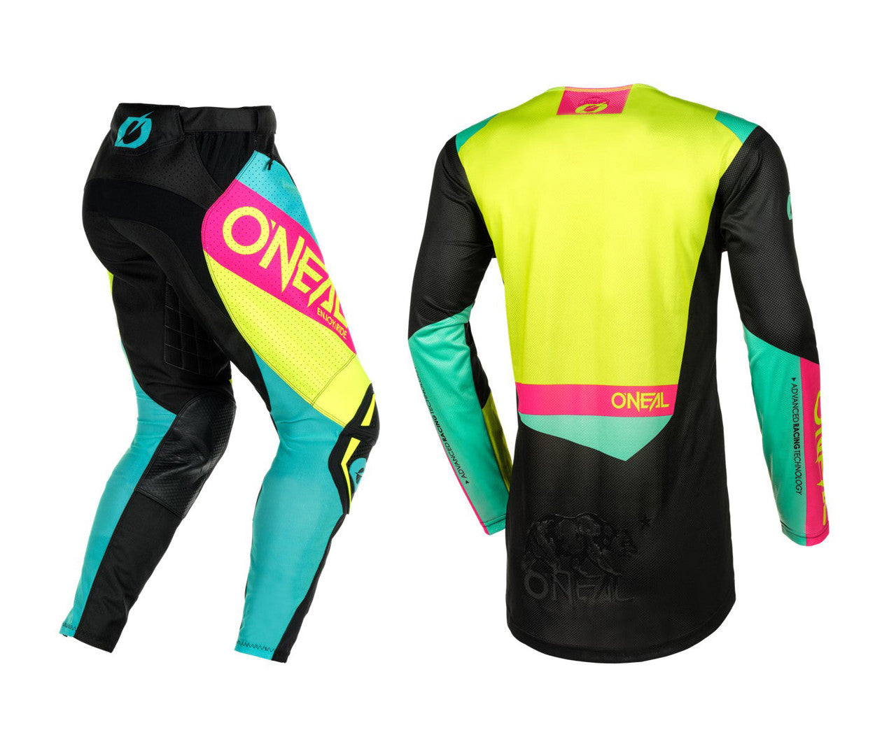 O'Neal 2024 Hardwear Air Slam Jersey Pant Combo - Black/Neon/Pink