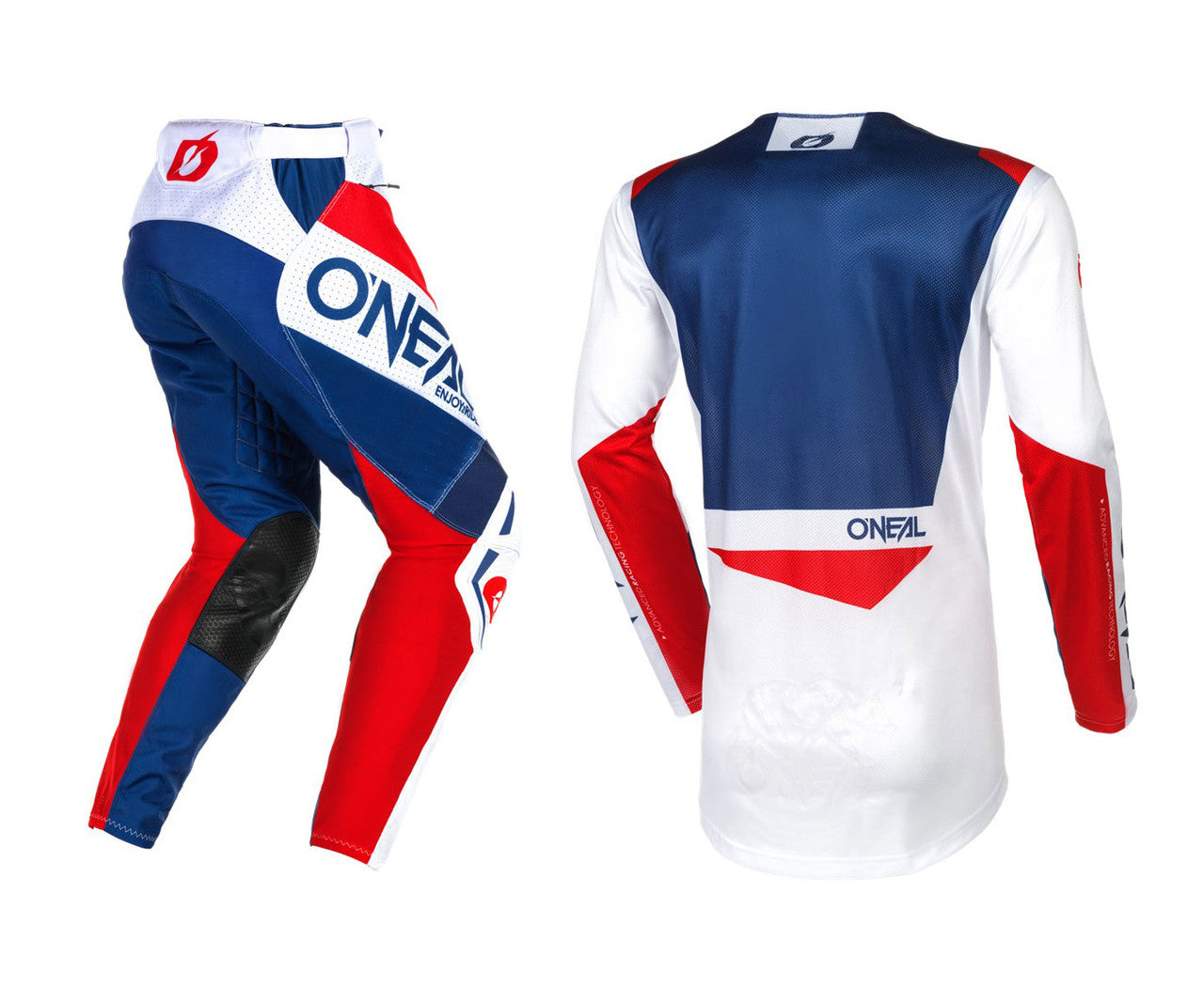 O'Neal 2024 Hardwear Air Slam Jersey Pant Combo - White/Blue/Red