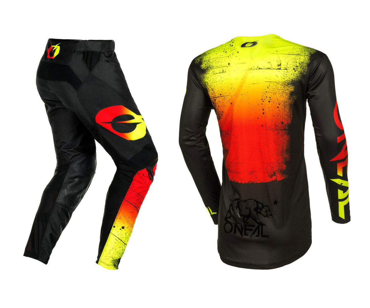 O'Neal 2025 Mayhem Scarz Jersey Pant Combo - Black/Red