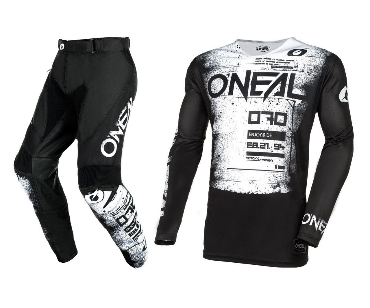 O'Neal 2024 Mayhem Scarz Jersey Pant Combo - Black/White