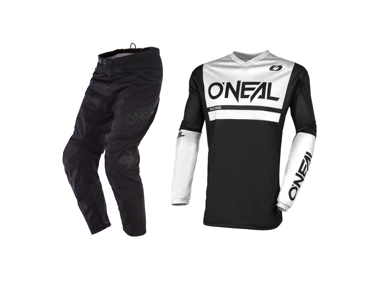 O'NEAL 2024 Element Threat Air Jersey Classic Pant Combo Black/White