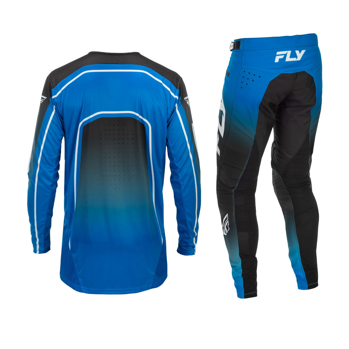 FLY Racing 2026 Youth Rayce Bicycle Blue/Black/White Jersey Pant Combo