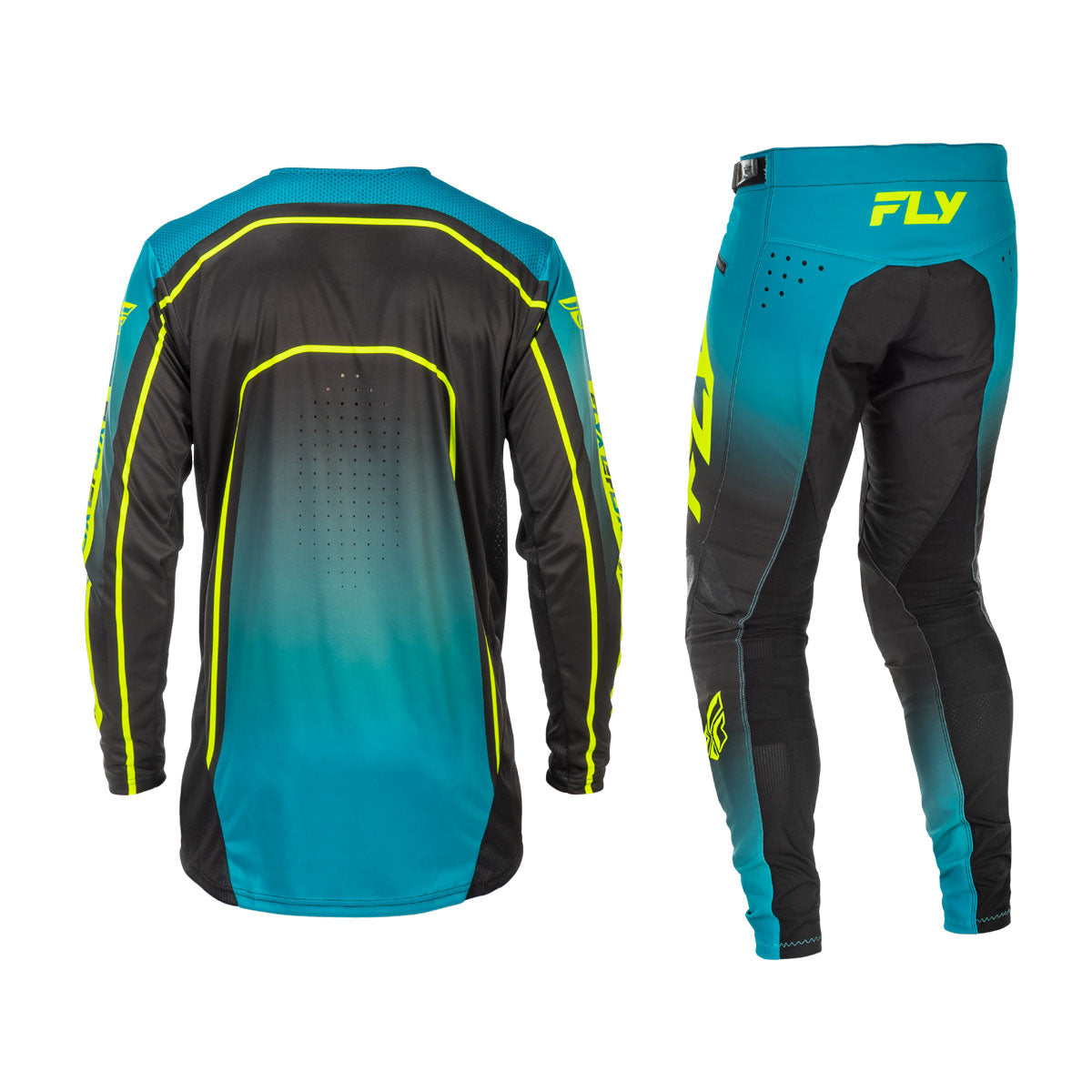 FLY Racing 2026 Youth Rayce Bicycle Teal/Black/Lime Jersey Pant Combo