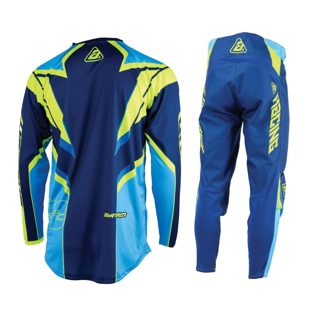 Answer Racing 2025 Syncron Envenom Jersey Pant Combo Blue/Hyper Acid