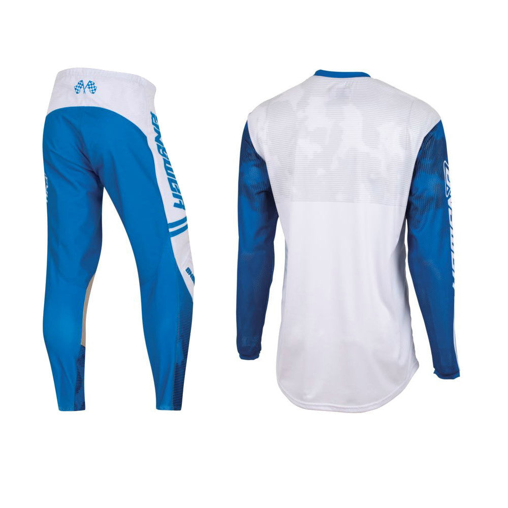 Answer Racing 2023 Youth Akron Trials Jersey Pant Combo Blue/White