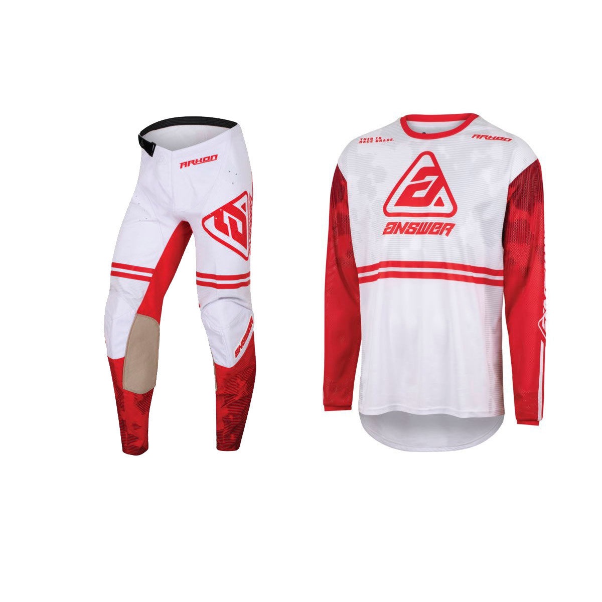 Answer Racing 2023 Akron Trials Jersey Pant Combo Red/White