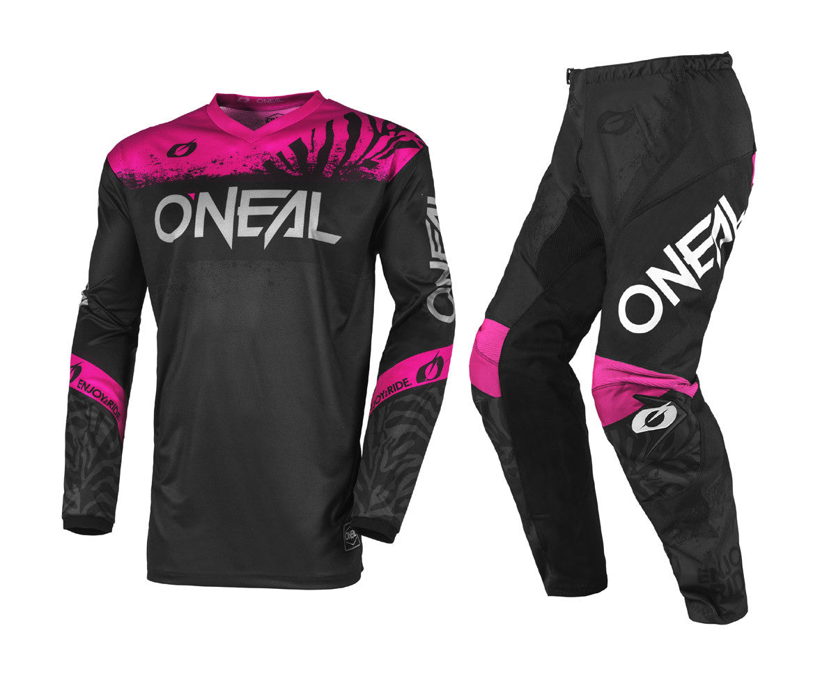 O'Neal 2025 Youth Element Shocker Jersey Pant Combo Black/Pink