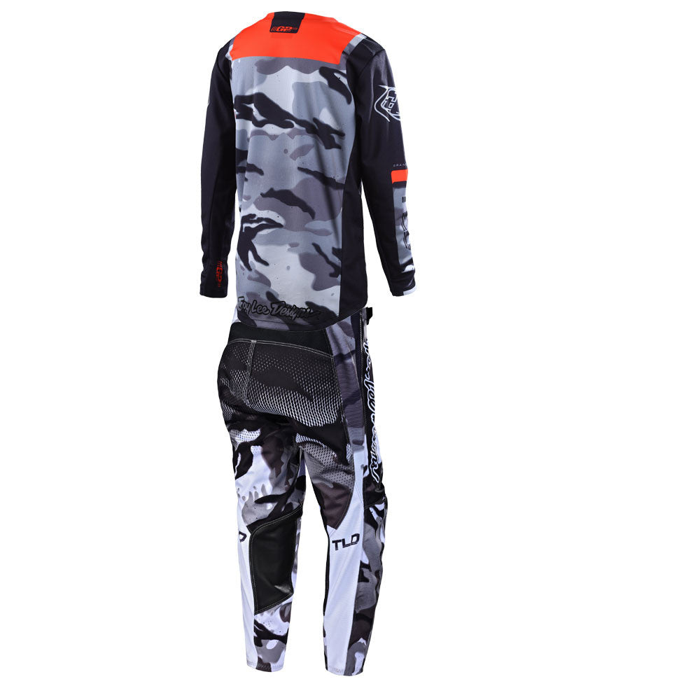 Troy Lee Designs 2022 Youth GP Jersey and Pant Combo Brazen Camo Black/Orange