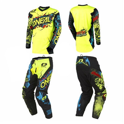 Oneal 2022 Youth Element Villain Jersey Pant Combo - Yellow