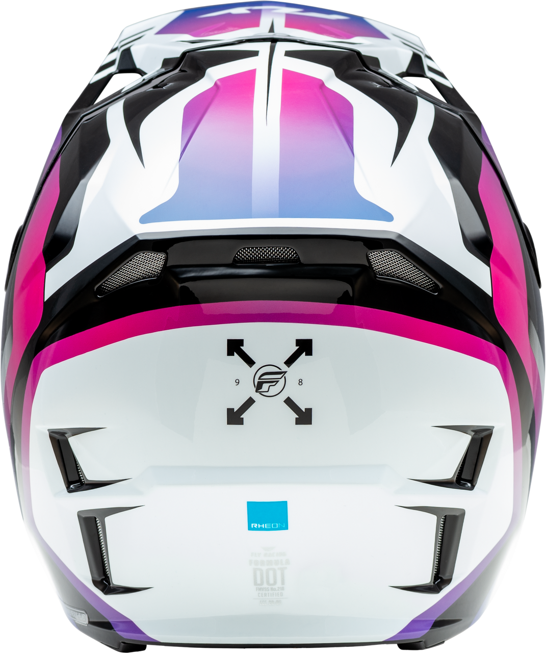 FLY Racing 2025 Youth Formula CP Krypton Helmet White/Black/Purple Youth Large