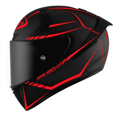 Suomy SR-GP Carbon Supersonic Matte Racing Helmet - Carbon/Red
