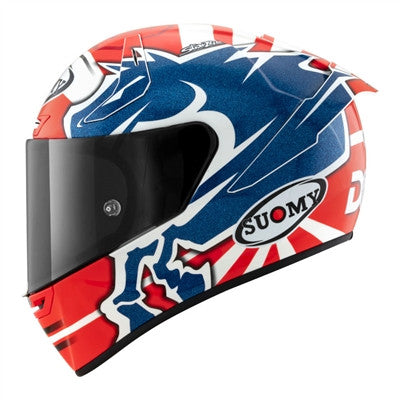 Suomy SR-GP Dovi Replica 2019 with No Sponsor Racing Helmet - Blue/Orange