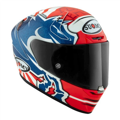 Suomy SR-GP Dovi Replica 2019 with No Sponsor Racing Helmet - Blue/Orange