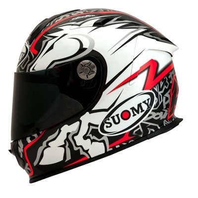 Suomy 2019 SR Sport Carbon Dovizioso Full Face Helmet - White/Black/Red