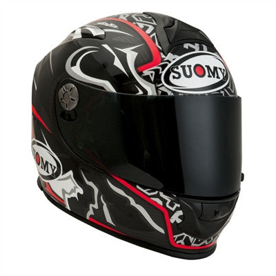 Suomy 2019 SR Sport Carbon Dovizioso Full Face Helmet - White/Black/Red