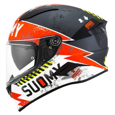 Suomy 2019 Speedstar Propeller Matte Full Face Helmet - Anthracite/Red