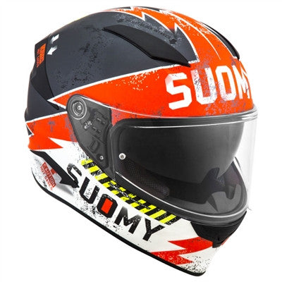 Suomy 2019 Speedstar Propeller Matte Full Face Helmet - Anthracite/Red