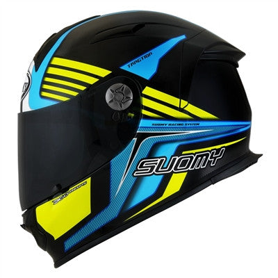 Suomy SR Sport Attraction Racing Helmet - Blue/Yellow