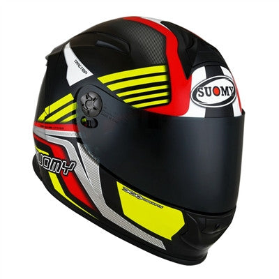 Suomy SR Sport Attraction Racing Helmet - Red/Yellow