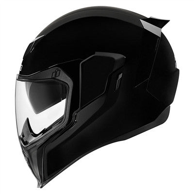 Icon Airflite Gloss Solid Full Face Helmet - Black