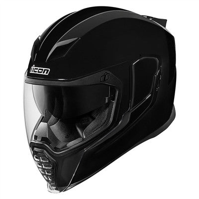 Icon Airflite Gloss Solid Full Face Helmet - Black