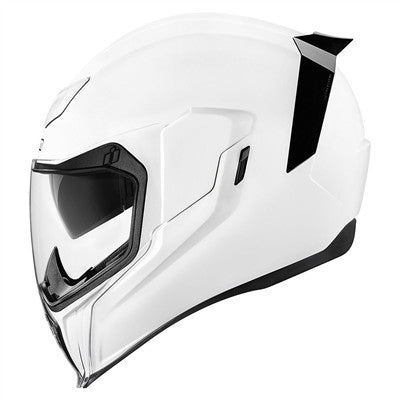 Icon Airflite Gloss Solid Full Face Helmet - White