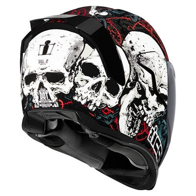 Icon 2019 Airflite Skull 18 Full Face Helmet Black available at