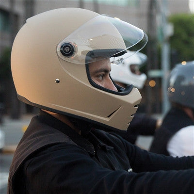 Biltwell Lane Splitter Full Face Helmet - Flat Coyote Tan