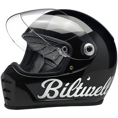 Biltwell Lane Splitter Full Face Helmet - Gloss Black Factory