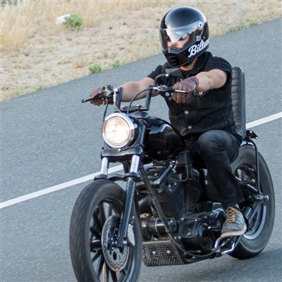 Biltwell Lane Splitter Full Face Helmet - Gloss Black Factory