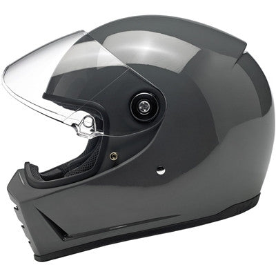 Biltwell Lane Splitter Full Face Helmet - Gloss Storm Grey