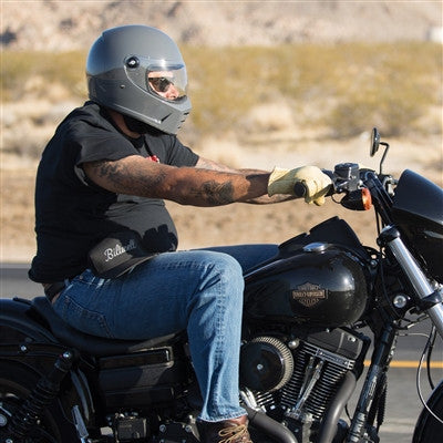 Biltwell Lane Splitter Full Face Helmet - Gloss Storm Grey