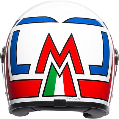 AGV Lucky X3000 Full Face Helmet - White/Red/Blue